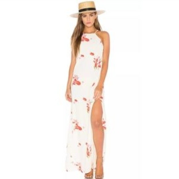 Privacy Please Beldon High Neck Floral Maxi Dress - Picture 1 of 7